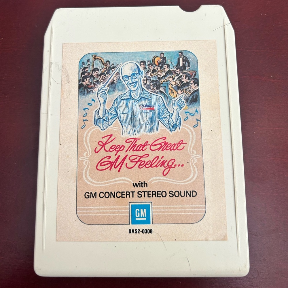 Vintage General Motors 1978 Concert Stereo Sound Cassette Tape